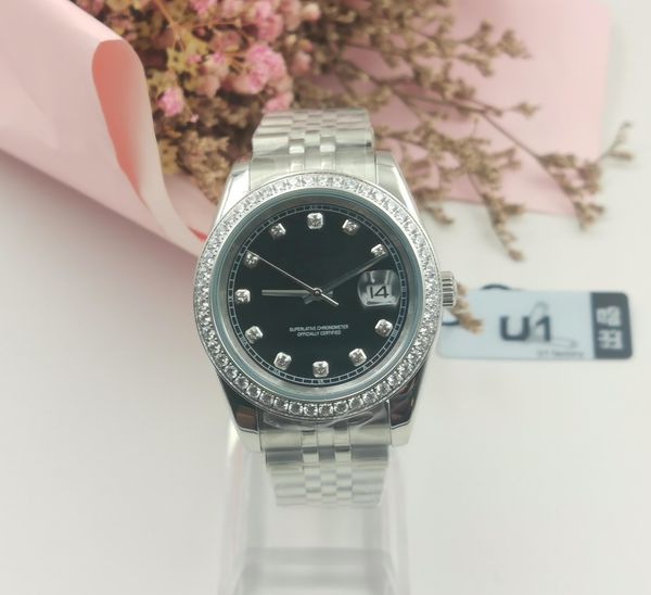 automatic mechanical mens watches bezel stainless steel women diamond lady watch waterproof luminous wristwatches with box, Slivery;brown
automatic mechanical mens watches bezel stainless steel women diamond lady watch waterproof luminous wristwatches with box, Slivery;brown