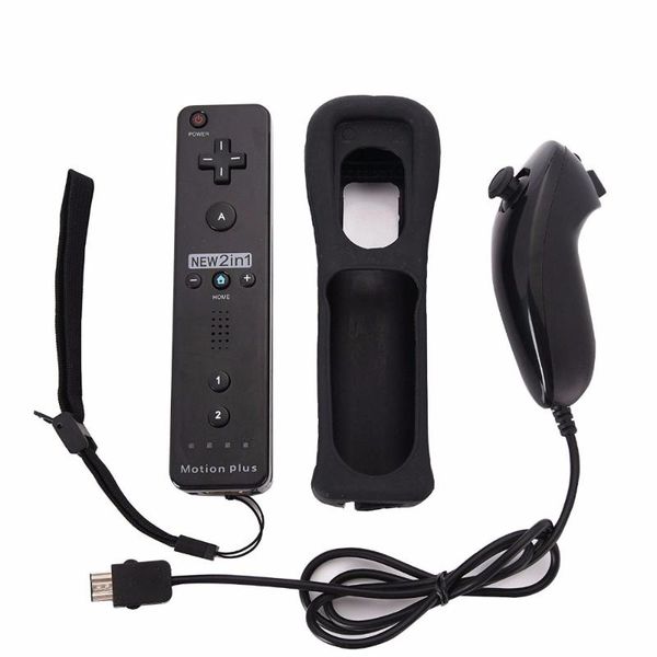 game controllers & joysticks 2-in-1 wireless remote controller+nunchuk control for wii motion plus console with silicone case acces
game controllers & joysticks 2-in-1 wireless remote controller+nunchuk control for wii motion plus console with silicone case acces