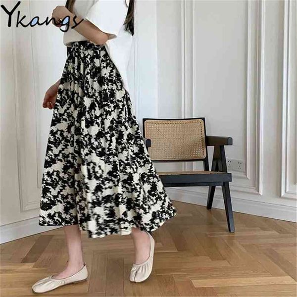 printed tie-dye skirts women summer vintage mid-calf high waist temperament korean style fashion casual all-match lady elegant 210421, Black
printed tie-dye skirts women summer vintage mid-calf high waist temperament korean style fashion casual all-match lady elegant 210421, Black