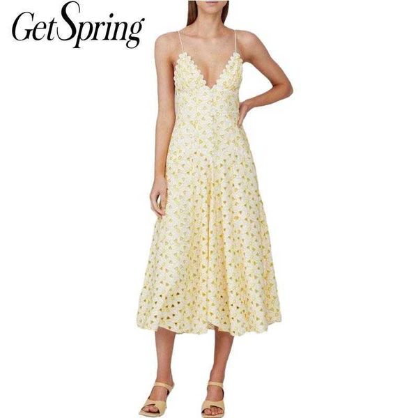 getspring women dress flower embroidery spaghetti strap long deep v neck backless fashion girls summer es 210601, Black;gray
getspring women dress flower embroidery spaghetti strap long deep v neck backless fashion girls summer es 210601, Black;gray