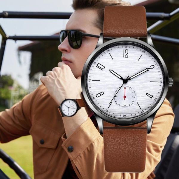 wristwatches 2021 men sport watches men's quartz clock man army military leather wrist watch relogio masculino, Slivery;brown
wristwatches 2021 men sport watches men's quartz clock man army military leather wrist watch relogio masculino, Slivery;brown