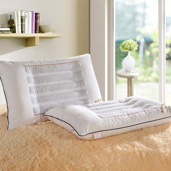 pillow bedding lavender health neck 48*74cm heathcare cotton protection white embroidery
pillow bedding lavender health neck 48*74cm heathcare cotton protection white embroidery