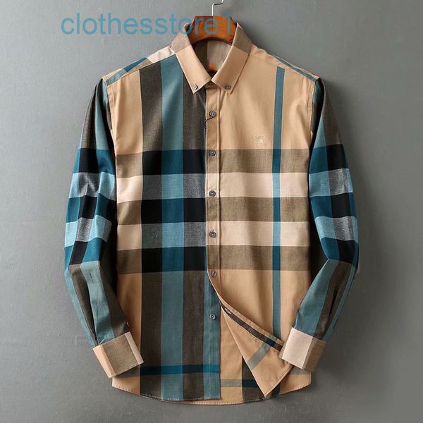luxury bbr clothes b men's long sleeved shirt classic lattice cotton embroidered horse british business casual autumn shirt, White;black
luxury bbr clothes b men's long sleeved shirt classic lattice cotton embroidered horse british business casual autumn shirt, White;black