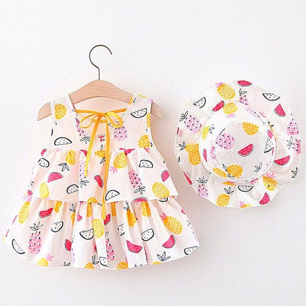 girl's dresses summer born baby girls clothes sleeveless dress outfits pineapple cute princess bow hat outfit babies, Red;yellow
girl's dresses summer born baby girls clothes sleeveless dress outfits pineapple cute princess bow hat outfit babies, Red;yellow