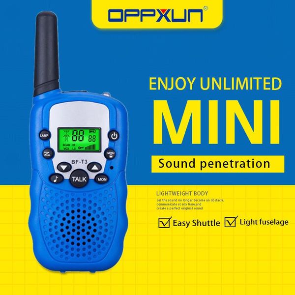 2pcs oppxun t388 kids mini walkie talkie children 22ch 0.5w portable ham radio station cb uhf headset transceiver christmas gift
2pcs oppxun t388 kids mini walkie talkie children 22ch 0.5w portable ham radio station cb uhf headset transceiver christmas gift