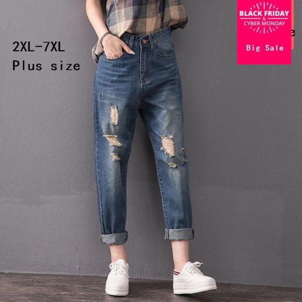 2xl-7xl plus size ripped fashion brand contton jeans 2021 summer was thin ankle-length pants wj739 can fit 90kg weight women's, Blue
2xl-7xl plus size ripped fashion brand contton jeans 2021 summer was thin ankle-length pants wj739 can fit 90kg weight women's, Blue