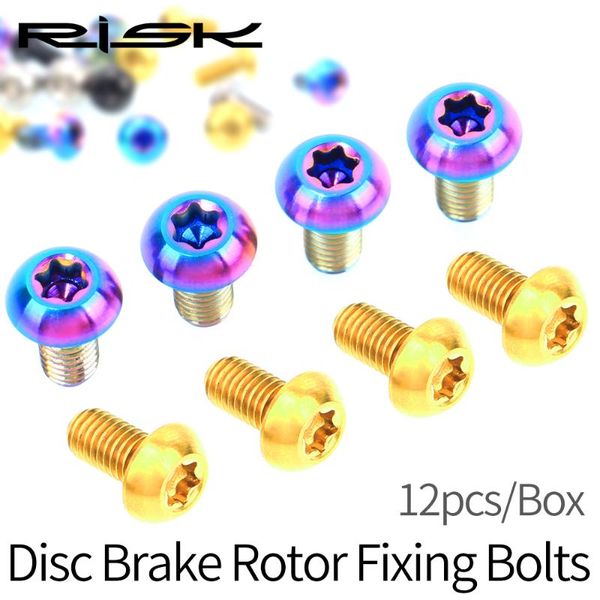 bike brakes risk m5x10mm disk brake rotor bolt t25 torx titanium alloy bicycle part mtb mountain fixing ti screw 12pcs/set
bike brakes risk m5x10mm disk brake rotor bolt t25 torx titanium alloy bicycle part mtb mountain fixing ti screw 12pcs/set
