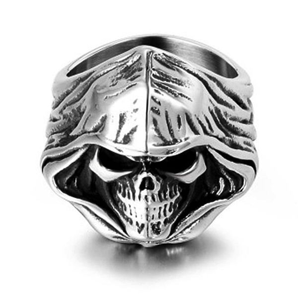 cluster rings vintage grim reaper skull for men ghost stainless steel punk ring fashion gothic women party gift wholesale, Golden;silver
cluster rings vintage grim reaper skull for men ghost stainless steel punk ring fashion gothic women party gift wholesale, Golden;silver