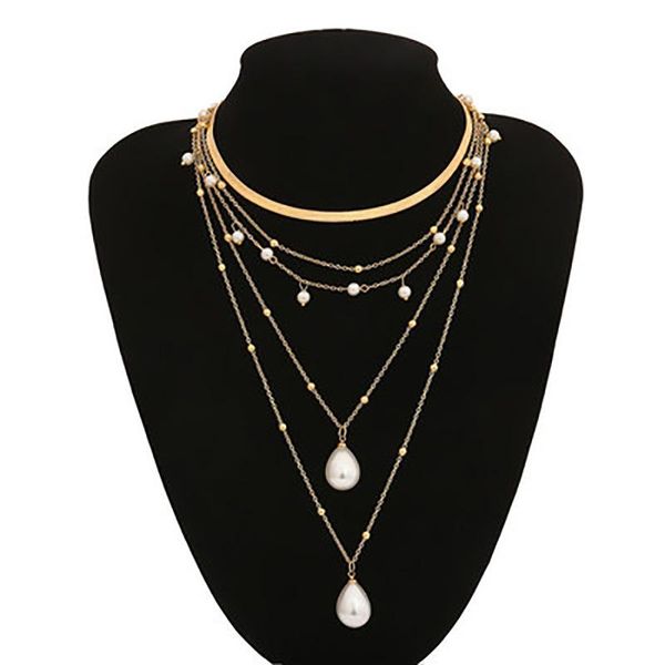 chains necklace women explosive gothic pearl tassel wedding multi-layer mix and match multiple imitation female jewelry, Silver
chains necklace women explosive gothic pearl tassel wedding multi-layer mix and match multiple imitation female jewelry, Silver