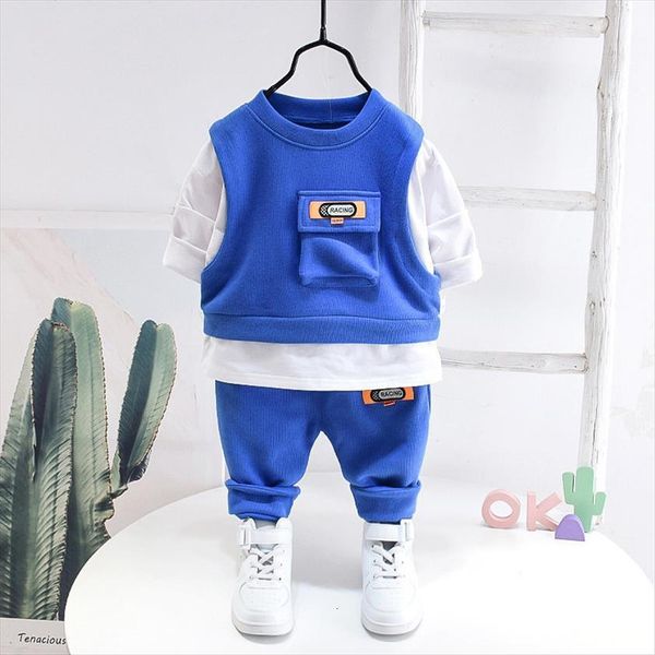 baby girls boys clothing spring toddler children clothes suit cotton kids pocket t shirt pants 2pcs sets infant tracksuits, White
baby girls boys clothing spring toddler children clothes suit cotton kids pocket t shirt pants 2pcs sets infant tracksuits, White