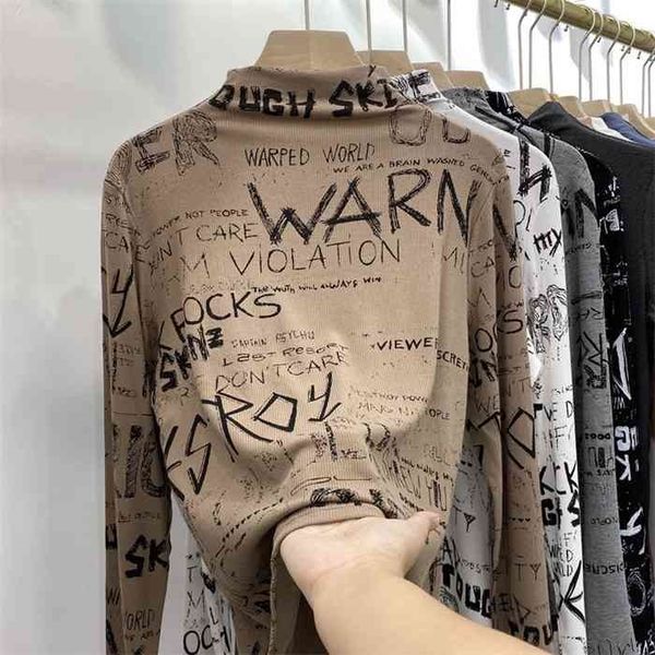 women slim shirt round neck turtleneck letter printing long sleeve short t-shirt autumn and tees short casual s-xxl, White
women slim shirt round neck turtleneck letter printing long sleeve short t-shirt autumn and tees short casual s-xxl, White