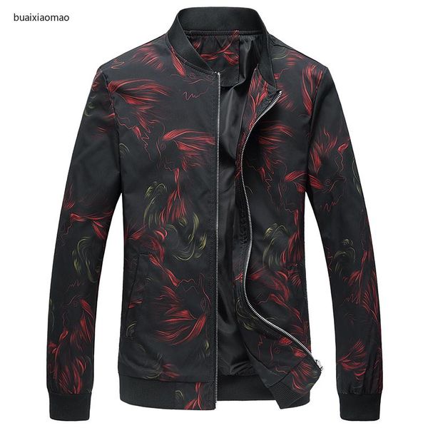 men's jackets 2021 spring flower jacket fashion floral print slim long sleeve casual street windbreaker, Black;brown
men's jackets 2021 spring flower jacket fashion floral print slim long sleeve casual street windbreaker, Black;brown