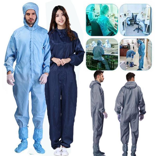 anti static overalls hooded womens jumpsuit dust factory workshop male washable work overall protection suits plus size 4xl, Black;white
anti static overalls hooded womens jumpsuit dust factory workshop male washable work overall protection suits plus size 4xl, Black;white