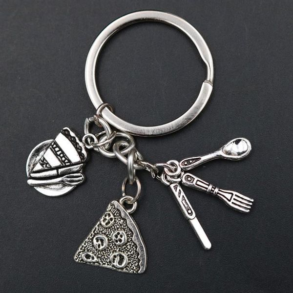 keychains wkoud 1pc creative personality gift, pizza & mini knife , fork, spoon keychain, gourmet keychain a1879, Silver
keychains wkoud 1pc creative personality gift, pizza & mini knife , fork, spoon keychain, gourmet keychain a1879, Silver