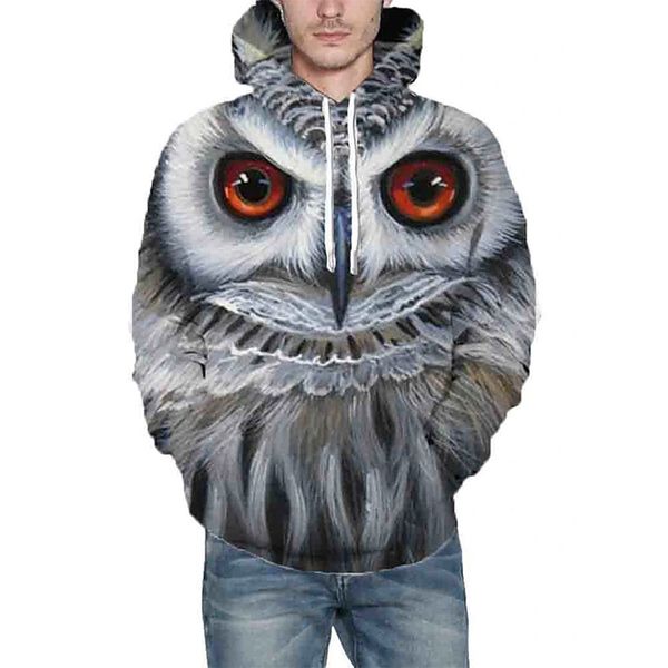 big eye owl men's 3d printing hoodie visual impact party punk gothic round neck american sweatshirt hoodie, Black
big eye owl men's 3d printing hoodie visual impact party punk gothic round neck american sweatshirt hoodie, Black