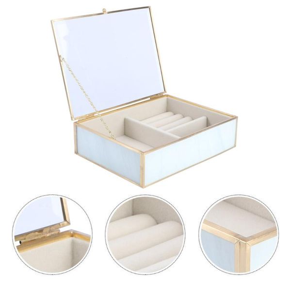 jewelry pouches, bags 1pc glass classification storage box girl organization, Pink;blue
jewelry pouches, bags 1pc glass classification storage box girl organization, Pink;blue