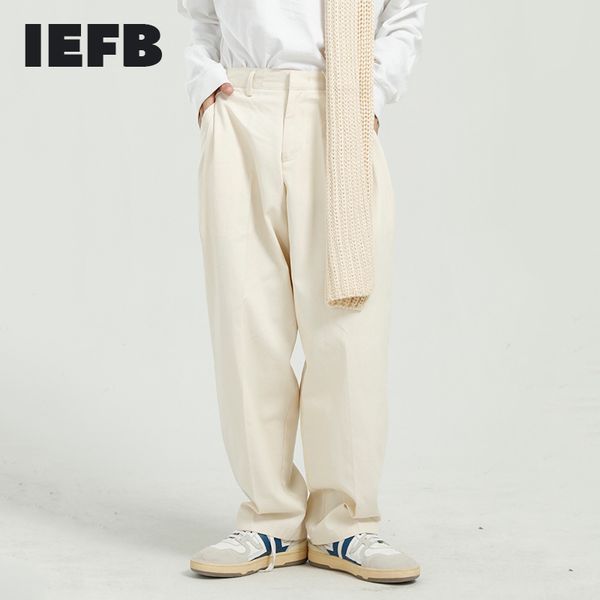iefb men's clothing causal suit pants spring korean fashion loose back elastic waist wide leg trousers for male 9y5410 210524, Black
iefb men's clothing causal suit pants spring korean fashion loose back elastic waist wide leg trousers for male 9y5410 210524, Black