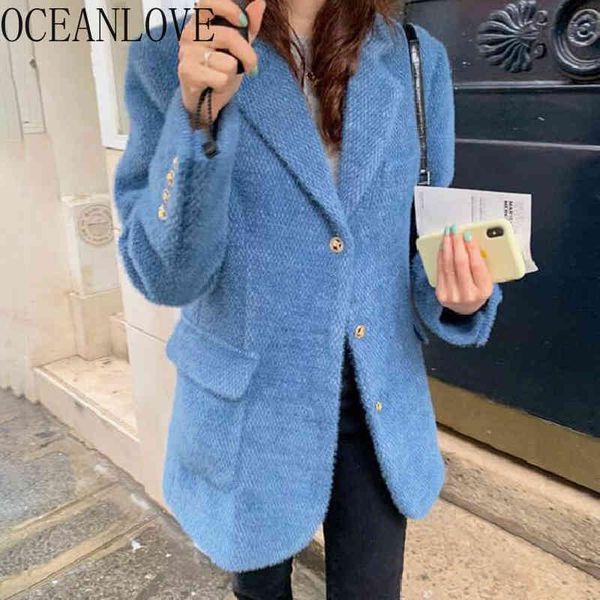 office lady jackets women thick solid notched elegant mujer chaqueta autumn winter chic korean jacket 18372 210415, Black;brown
office lady jackets women thick solid notched elegant mujer chaqueta autumn winter chic korean jacket 18372 210415, Black;brown