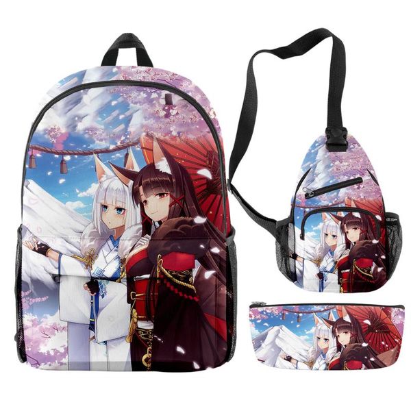backpack game azur lane 3d printing school set 3 pieces boys girls backpacks travel crossbody bag pencil case kids
backpack game azur lane 3d printing school set 3 pieces boys girls backpacks travel crossbody bag pencil case kids