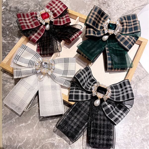 trendy plaid brooch brilliant diamond brooches lace bow pins women dating party tie pin, Gray
trendy plaid brooch brilliant diamond brooches lace bow pins women dating party tie pin, Gray