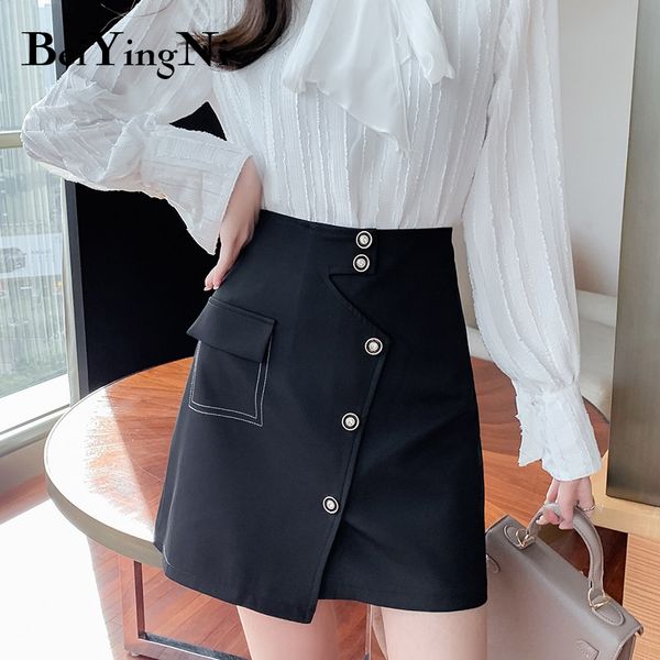 spring summer skirt for woman pocket buttons korean fashion high waist a line skirts womens solid color oversized 210427, Black
spring summer skirt for woman pocket buttons korean fashion high waist a line skirts womens solid color oversized 210427, Black