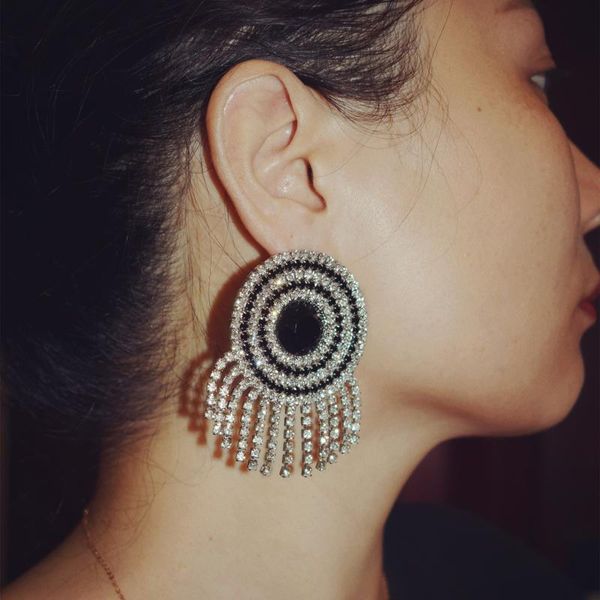 dangle & chandelier women geogous shiny rhinestone round earrings for fashion jewelry birthday party show statement accessories, Silver
dangle & chandelier women geogous shiny rhinestone round earrings for fashion jewelry birthday party show statement accessories, Silver