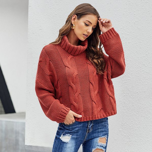 shiying autumn winter women's wear solid color large loose knit high collar cotton long sleeve pullover sweater women, White;black
shiying autumn winter women's wear solid color large loose knit high collar cotton long sleeve pullover sweater women, White;black