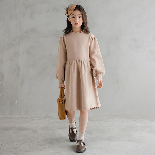 girl's dresses 2021 fall winter teenage girl khaki puff sleeve knitted long dress children kids clothing 6 8 10 12 14 16year, Red;yellow
girl's dresses 2021 fall winter teenage girl khaki puff sleeve knitted long dress children kids clothing 6 8 10 12 14 16year, Red;yellow