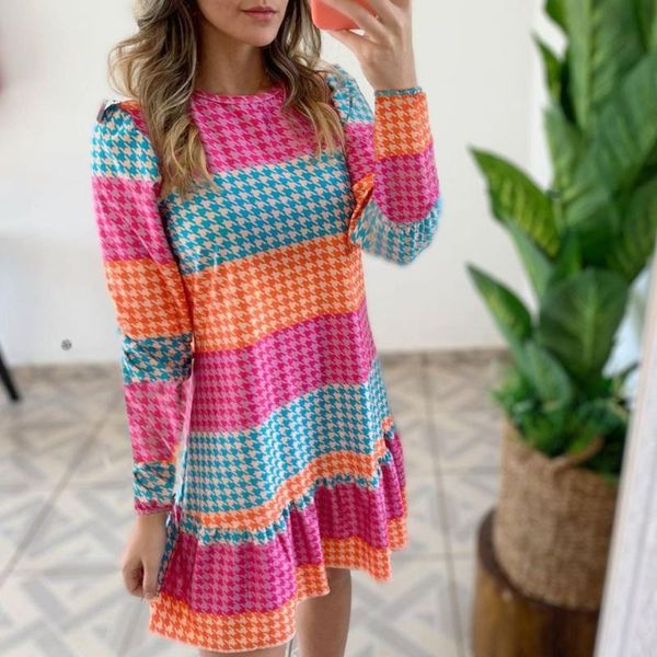 casual dresses women elegant mini dress long sleeve print ruffle a-line 2021 autumn ladies loose clothing, Black;gray
casual dresses women elegant mini dress long sleeve print ruffle a-line 2021 autumn ladies loose clothing, Black;gray