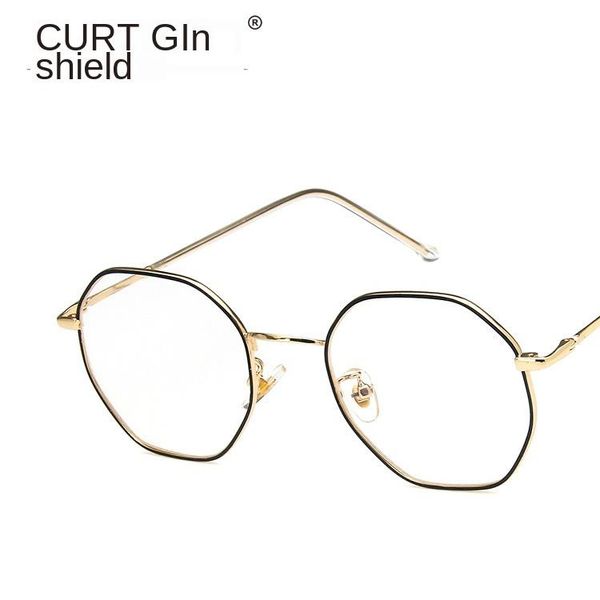 fashion sunglasses frames korean style metal polygon glasses frame 831 retro artistic irregular plain with myopia kick-off solid, Black
fashion sunglasses frames korean style metal polygon glasses frame 831 retro artistic irregular plain with myopia kick-off solid, Black