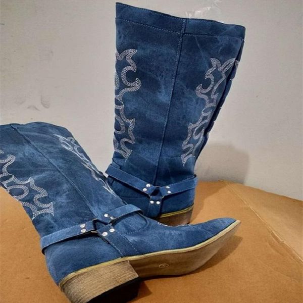 boots autumn winter women cowboy embroidered chunky heels ladies riding platform zipper buckle strap female shoes, Black
boots autumn winter women cowboy embroidered chunky heels ladies riding platform zipper buckle strap female shoes, Black