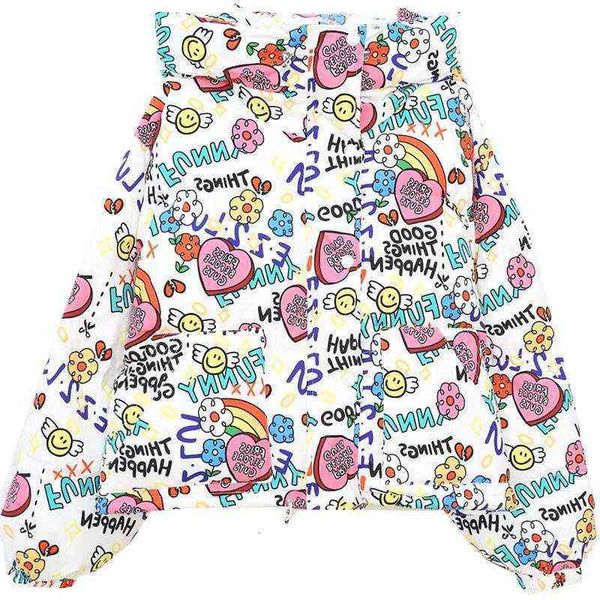 2021 white duck down coat hooded korean bread suit graffiti printing pattern short fashion et women, Black
2021 white duck down coat hooded korean bread suit graffiti printing pattern short fashion et women, Black