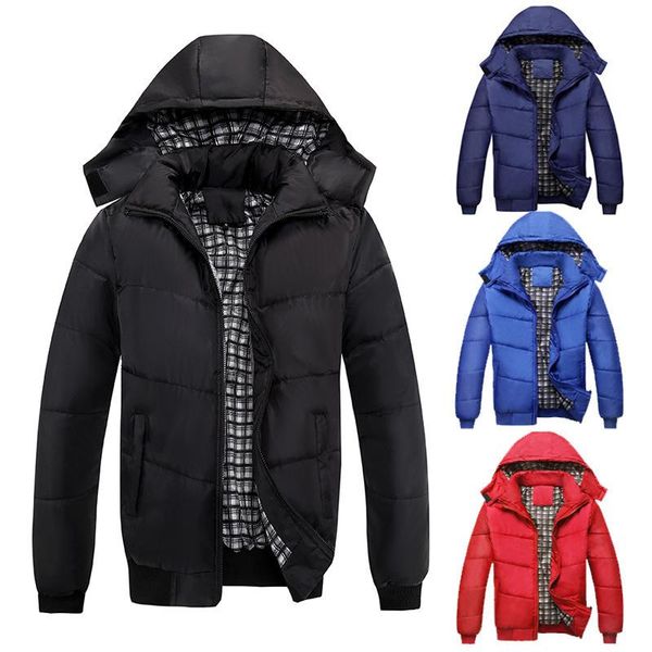 men's jackets winter hooded cotton padded clothes coat middle-aged and young large, Black;brown
men's jackets winter hooded cotton padded clothes coat middle-aged and young large, Black;brown