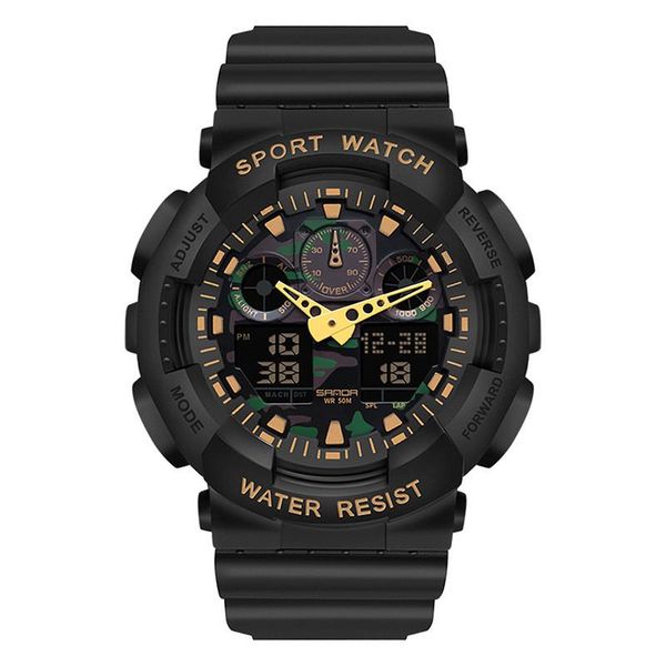 wristwatches military waterproof sports men's digital watches fashion quartz watch male clock relogio masculino, Slivery;brown
wristwatches military waterproof sports men's digital watches fashion quartz watch male clock relogio masculino, Slivery;brown