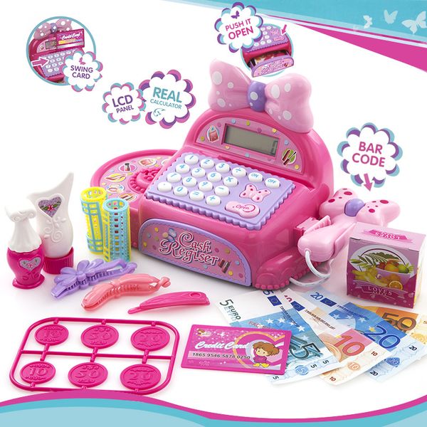kids supermarket cash register simulated role play toys for girls with multi-functional calculator pretend play toy for children
kids supermarket cash register simulated role play toys for girls with multi-functional calculator pretend play toy for children