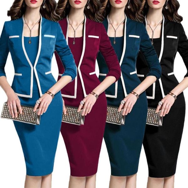 casual dresses office ladies dress long sleeve fake two-piece for women stand collar bodycon knee-length midi, Black;gray
casual dresses office ladies dress long sleeve fake two-piece for women stand collar bodycon knee-length midi, Black;gray
