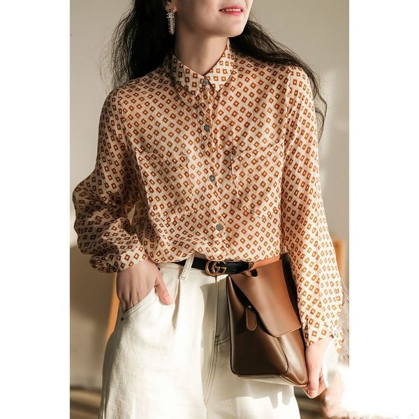 dress 2021 arrival will see female style arts loose long chiffon blouse vintga imprint turn-down collar casual shirts w73, Black;gray 
dress 2021 arrival will see female style arts loose long chiffon blouse vintga imprint turn-down collar casual shirts w73, Black;gray