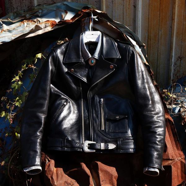 men's leather & faux jw02d asian size super heavy genuine italian cow slim classic cowhide stylish rider jacket, Black
men's leather & faux jw02d asian size super heavy genuine italian cow slim classic cowhide stylish rider jacket, Black