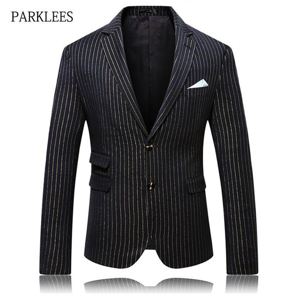 men's suits & blazers gold striped blazer men flat collar slim fit mens suit jacket brand black stylish wedding party singer costume ma, White;black
men's suits & blazers gold striped blazer men flat collar slim fit mens suit jacket brand black stylish wedding party singer costume ma, White;black