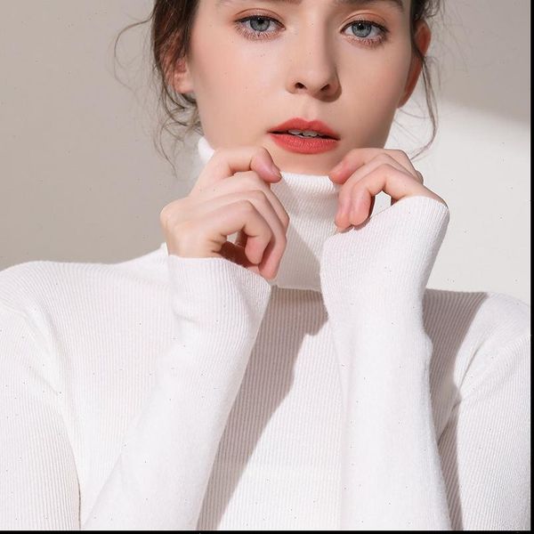 high collar cashmere turn womens sweater lapel pure four flat warm pullover turtlenecks drop good quality, White;black
high collar cashmere turn womens sweater lapel pure four flat warm pullover turtlenecks drop good quality, White;black