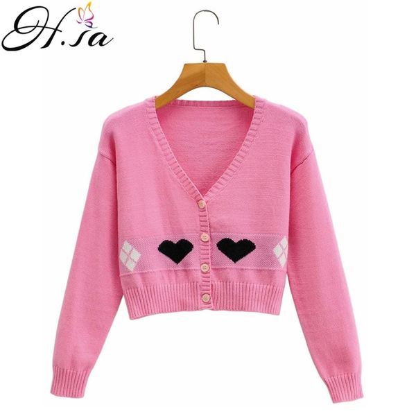 hsa women winter cardigan sweater v-neck sweet heart cute knit button ins jacket kawaii chic short coat to 210430, White
hsa women winter cardigan sweater v-neck sweet heart cute knit button ins jacket kawaii chic short coat to 210430, White