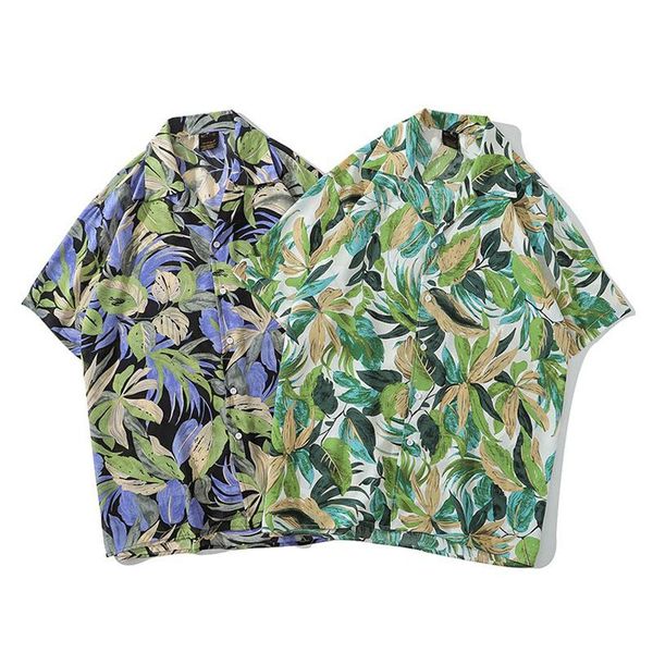 men's casual shirts men shirt short sleeve 2021 arrival summer loose flowers leaves fashion male thin student korean style s78, White;black
men's casual shirts men shirt short sleeve 2021 arrival summer loose flowers leaves fashion male thin student korean style s78, White;black