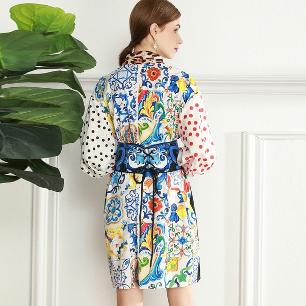 two piece dress spring floral fashion shirt print high-quality track lantern loose casual female robe vintage dress l3x8, White
two piece dress spring floral fashion shirt print high-quality track lantern loose casual female robe vintage dress l3x8, White