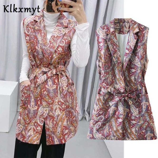klkxmyt vest women office wear fashion print waistcoat vintage sleeveless pockets female za outerwear chic 210527, Black;white
klkxmyt vest women office wear fashion print waistcoat vintage sleeveless pockets female za outerwear chic 210527, Black;white