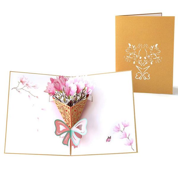 greeting cards 5pcs/lot 3d magnolia flower bouquets of carving up creative handmade paper gifts for teacher's day birthday
greeting cards 5pcs/lot 3d magnolia flower bouquets of carving up creative handmade paper gifts for teacher's day birthday