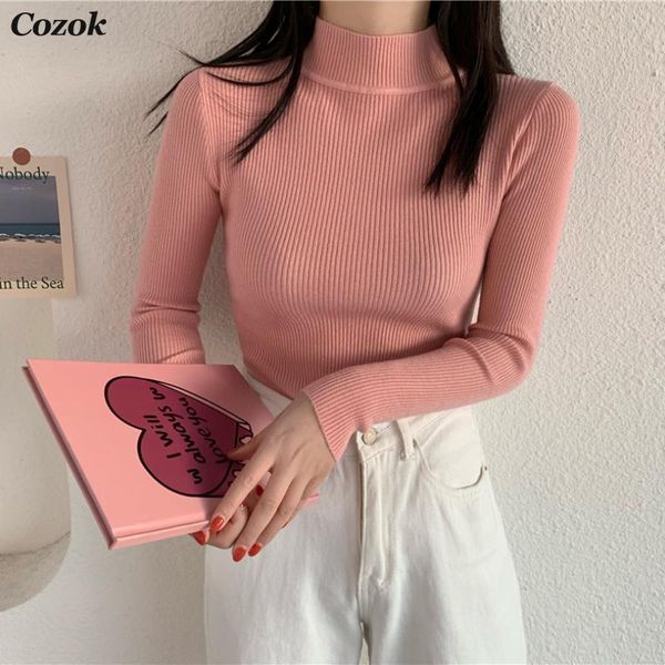 women's sweaters 2021 autumn winter korean slim women turtleneck knitted solid basic long sleeve soft warm jumper, White;black
women's sweaters 2021 autumn winter korean slim women turtleneck knitted solid basic long sleeve soft warm jumper, White;black