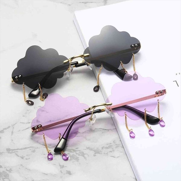 vintage rimless clouds tassel sunglasses women fashion brand frameless punk sun glasses female ocean mirror raindrop oculos, White;black
vintage rimless clouds tassel sunglasses women fashion brand frameless punk sun glasses female ocean mirror raindrop oculos, White;black