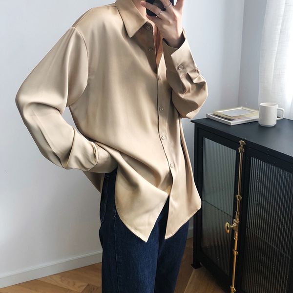 long sleeve turn down collar elegant office ladies blouses female button up satin silk shirt vintage women shirts 812h 210420, White
long sleeve turn down collar elegant office ladies blouses female button up satin silk shirt vintage women shirts 812h 210420, White