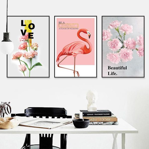 paintings nordic style printing fashion posters pink flamingo and flowers canvas wall art animal pictures modern room home decor
paintings nordic style printing fashion posters pink flamingo and flowers canvas wall art animal pictures modern room home decor