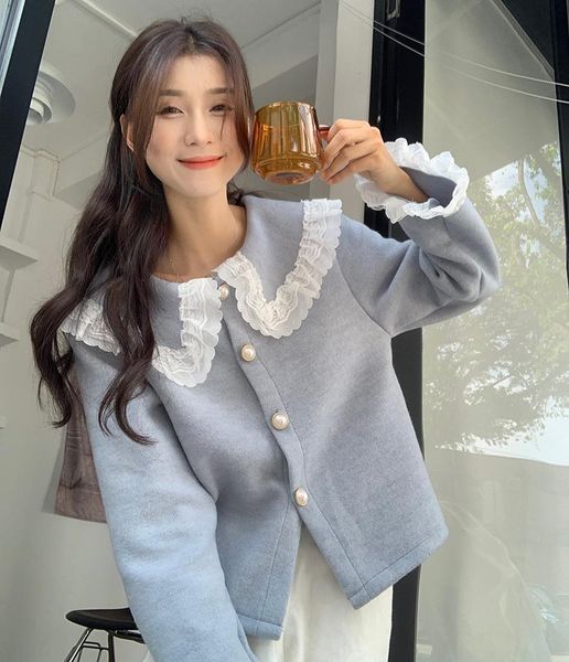 women's jackets make firm offers han edition single-breasted doll female thickening grinding wool coat collar lace, Black;brown
women's jackets make firm offers han edition single-breasted doll female thickening grinding wool coat collar lace, Black;brown